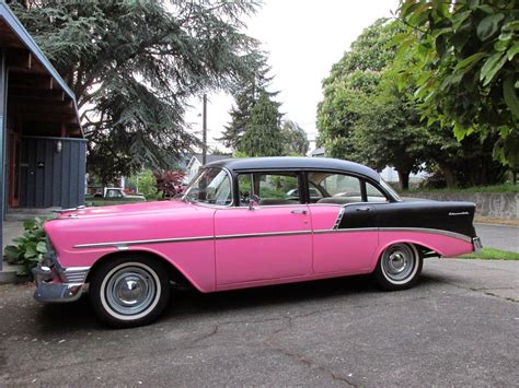 1956, Chevrolet, Chevy, 210, Bel, Air, Belair, Four, Door, Sedan, Classic, Old, Vintage ...