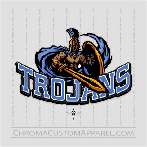 School Logo Trojans | Vector Clip Art | AI JPG EPS PNG