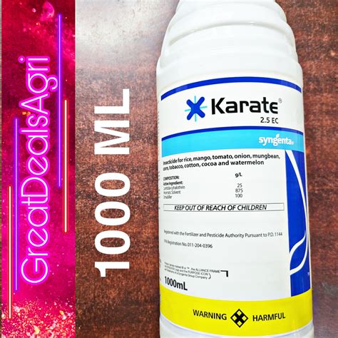 KARATE 2.5 EC (1000mL) LAMBDA-CYHALOTHRIN INSECTICIDE SYNGENTA | Lazada PH