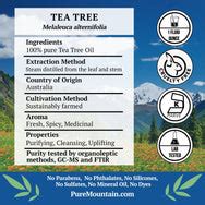Tea Tree (Melaleuca Alternifolia) Essential Oil Additive for Face and ...