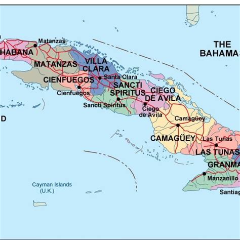 cuba political map | Order and download cuba political map