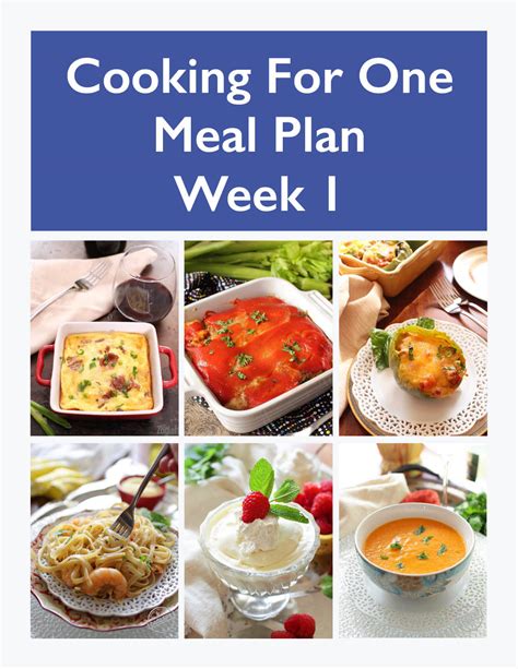 Meal Plan for One | Weekly Meal Prep - Week 1 | One Dish Kitchen