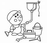 Plumber 2 Coloring Page  Free Printable Pages For Kids sketch template