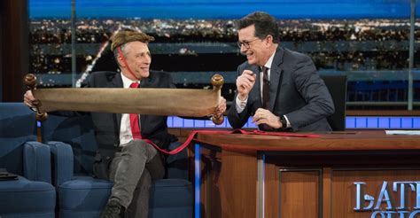 Jon Stewart Joined Stephen Colbert to Make Jokes and Waves - The Atlantic