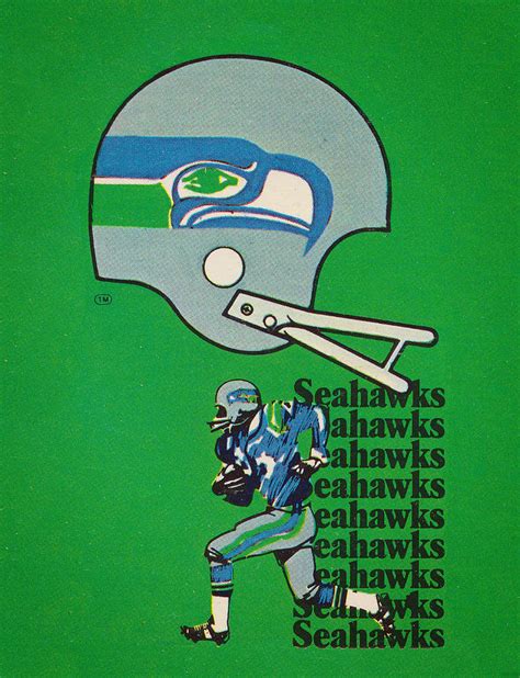 1976 Seattle Seahawks Art Mixed Media by Row One Brand - Fine Art America