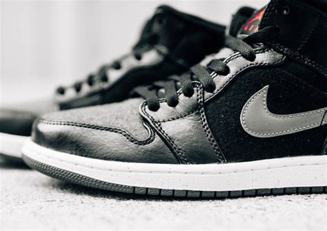 Air Jordan 1 Mid Winter Black Dark Grey | SneakerNews.com