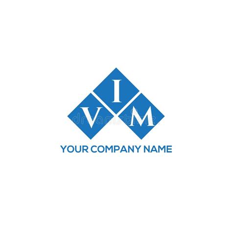 VIM Letter Logo Design on WHITE Background. VIM Creative Initials ...