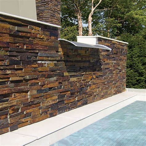 Exterior wall cladding - THIN VENEER PANELS - shaw brick - interior / 3D / stone look