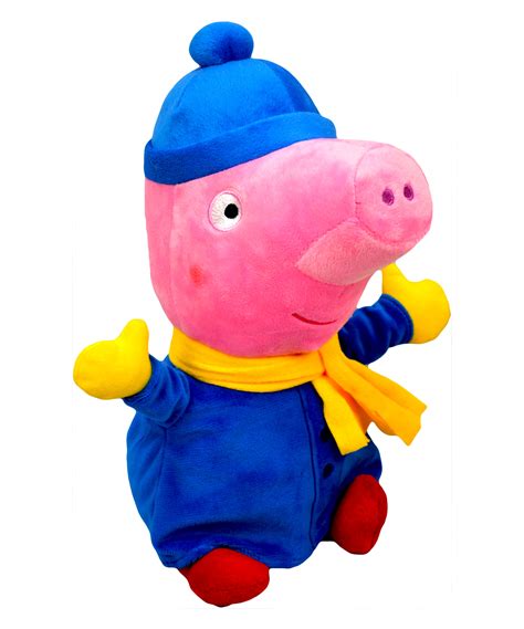 Peppa Pig 'George' Winter 27cm Plush Soft Toy 8438520384874