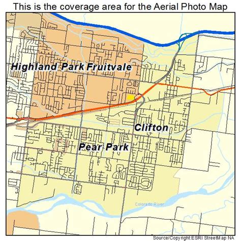 Aerial Photography Map of Clifton, CO Colorado