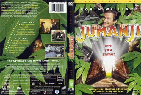 Jumanji (1995) DE R1 - Movie DVD - CD Label, DVD Cover, Front Cover