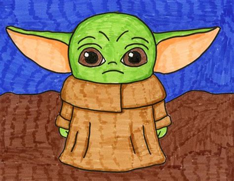 baby yoda drawing pictures ~ moving origami