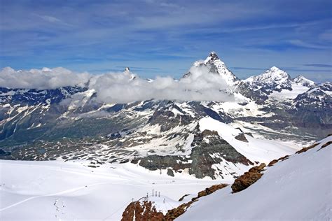 Snow mountain during cloudy, switzerland HD wallpaper | Wallpaper Flare