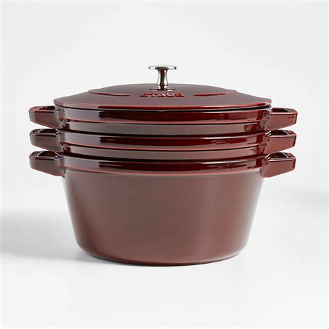 Staub Grenadine 4-Piece Stackable Cookware Set + Reviews | Crate ...