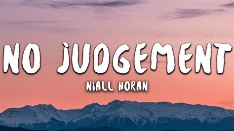 Niall Horan - No Judgement (Lyrics) - YouTube