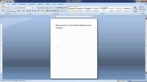 Microsoft Word 2007 New Document Template - The best free software for ...