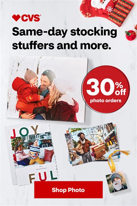 30% off photo orders at CVS | Holiday photo gifts, Personalized photo gifts, Holiday fun