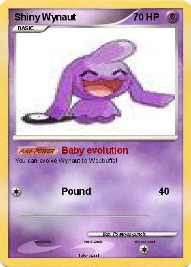 Pokémon Shiny Wynaut 1 1 - Baby evolution - My Pokemon Card