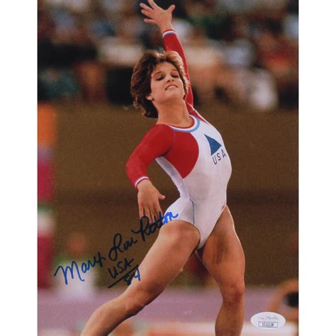 Mary Lou Retton Signed Team USA 8x10 Photo Inscribed "USA/84" (JSA COA ...