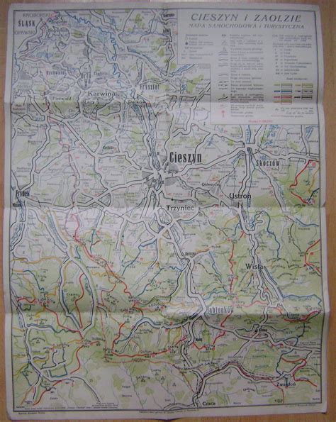 MAPA ZAOLZIE CIESZYN -nowa granica -wyd. po 1938 r 14860751001 - Allegro.pl