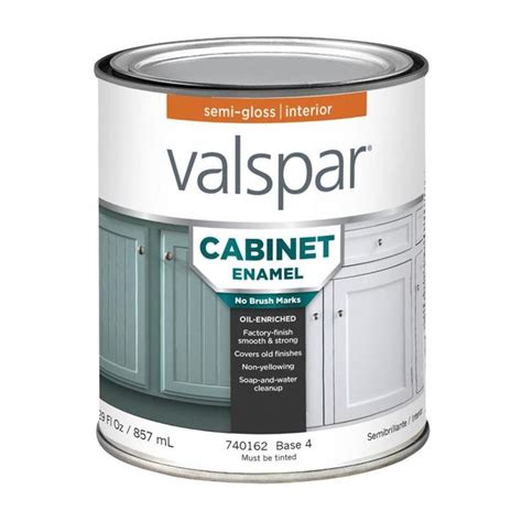 Valspar Cabinet Enamel Base 4 Semi-Gloss Tintable Paint (Actual Net Contents: 29-Fl Oz) 007.… in ...