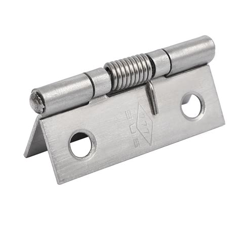 Uxcell 38mm Long Stainless Steel Self-Closing Spring Loaded Door Hinge - Walmart.com