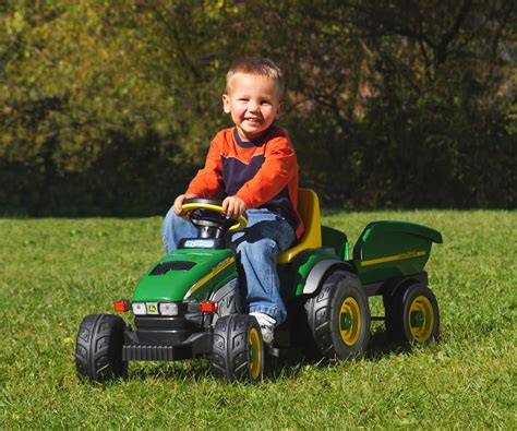 NEW Peg Perego John Deere Farm Tractor and Trailer Ride-On Toy FREE SHIPPING | eBay