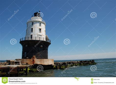 Of Harbor of Refuge Lighthouse, Lewes, Delaware Stock Image - Image of ...