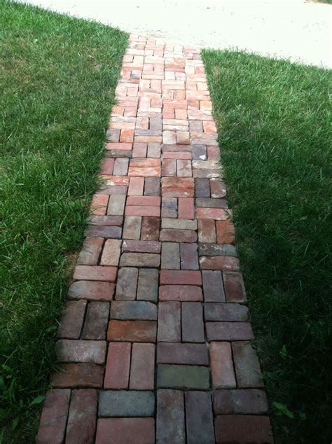 Rustic Brick Sidewalk for Charming Outdoor Appeal