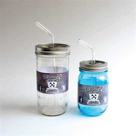 Glass Straw and Mason Jar Tumbler Set – FARMcurious