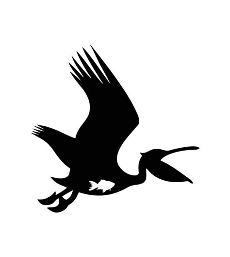 flying pelican silhouette - Design Shop by AquaDigitizing