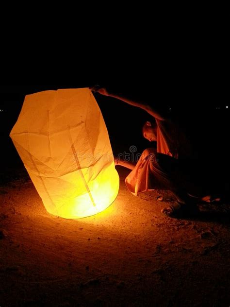 Sky lantern editorial photography. Image of lantern, light - 42608417