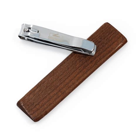 Ergonomic One-handed Nail Clippers mahogany Wood 360 Degree Pivot ...