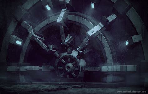 Vault Door, Ste Flack | Vault doors, Sci fi door, Fantasy concept art