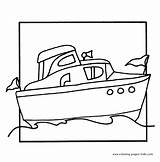 Boat Pages Kids Coloring sketch template