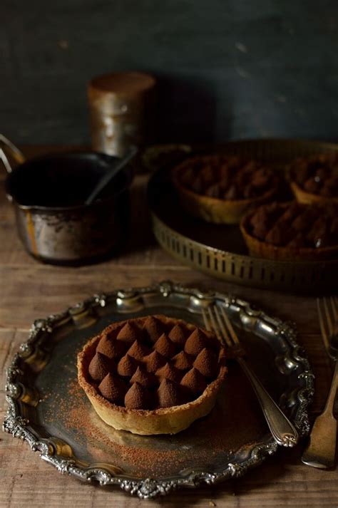 Chocolate, Salted Caramel And Hazelnut Tarts Dark Chocolate Recipes ...
