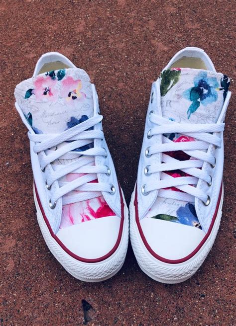 Floral Converse Chuck Taylor Shoes | Etsy