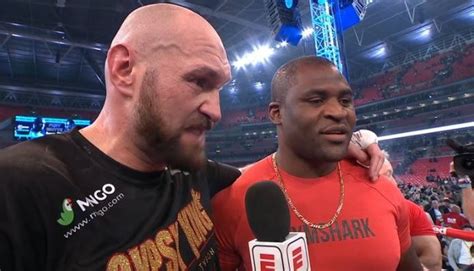 Tyson Fury tells Francis Ngannou the combination sequence he will use ...