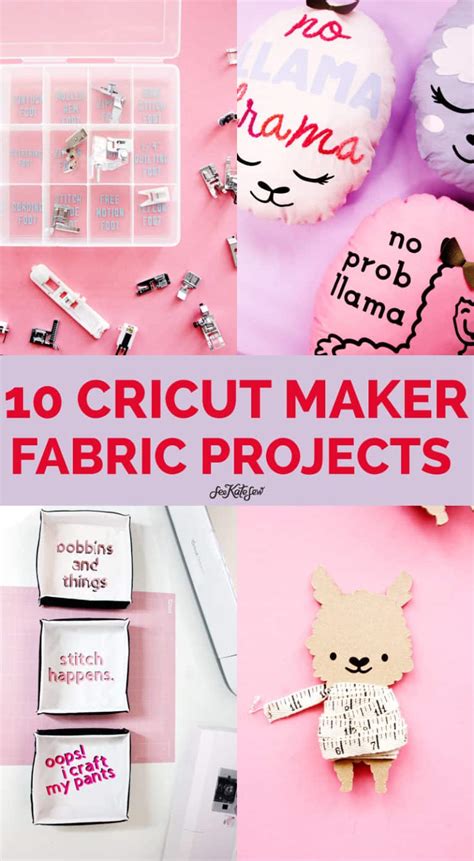 Top 10 Cricut Maker Fabric and Sewing Projects! - see kate sew