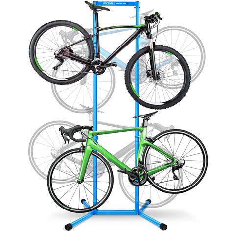 4 Bike Storage Rack Garage(Max 240lbs), Freestanding Gravity Bicycle ...