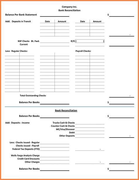 Bank Reconciliation Worksheet — db-excel.com