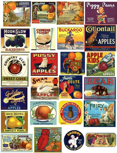 Fruit Labels | These are from my own personal collection. Th… | Flickr