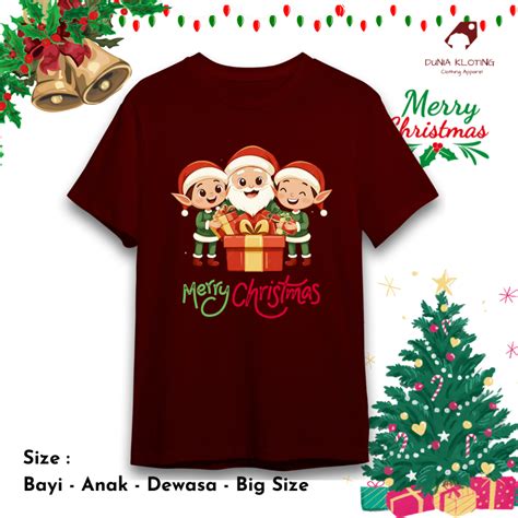 Jual Baju Natal keluarga / kaos Natal keluarga / baju Natal couple / kaos Natal anak / kaos ...