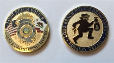 Here are LBPD’s official challenge coins, including a symbol some ...