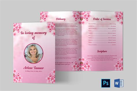 Funeral Prayers, Funeral Cards, Brochure Design, Brochure Template, Funeral Program Template ...