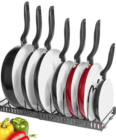 Expandable Pan Organizer Rack - The Hungry Pinner