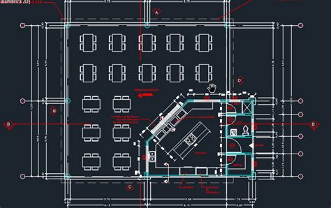 Cafe Floor Plan Cad Block - Image to u