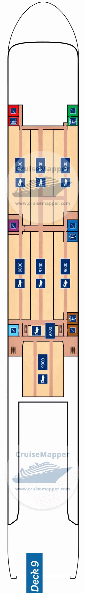 Stena Germanica ferry deck 9 plan | CruiseMapper