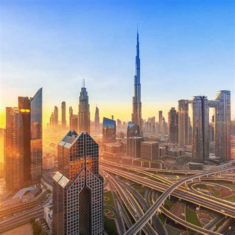 View Of The Dubai Skyline During Sunset, United Arab Emirates, Middle East - Travel Off Path