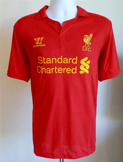 Liverpool Home football shirt 2012 - 2013. Sponsored by Standard Chartered